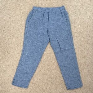 Peserico Blue Linen Chinos